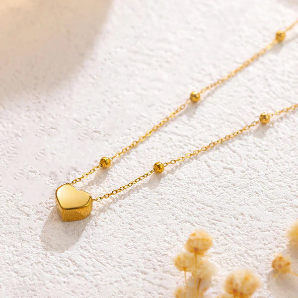 Gold-Plated Anti Tarnish Heart Themed Pendant