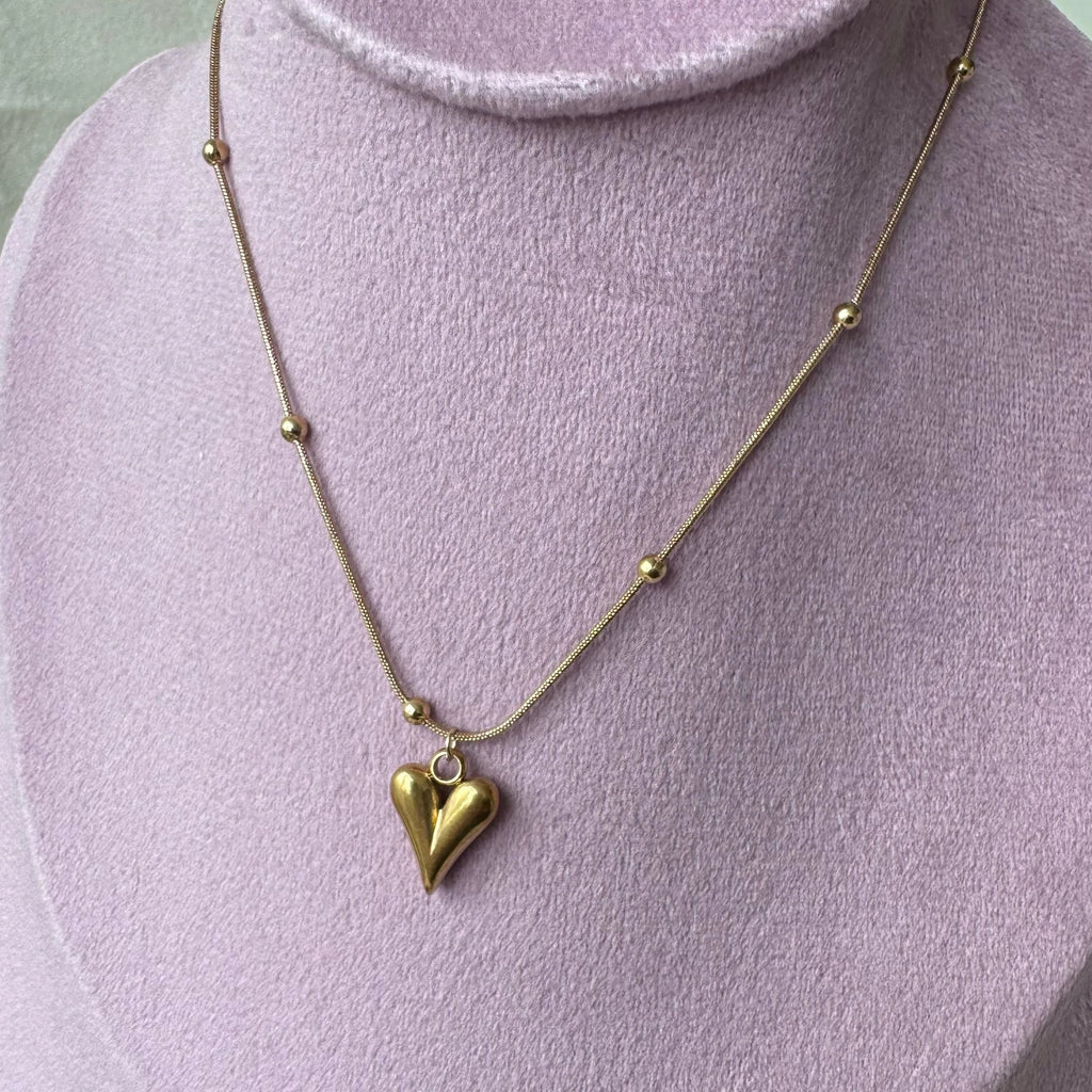 Antitarnish Heart Layered Necklace✨