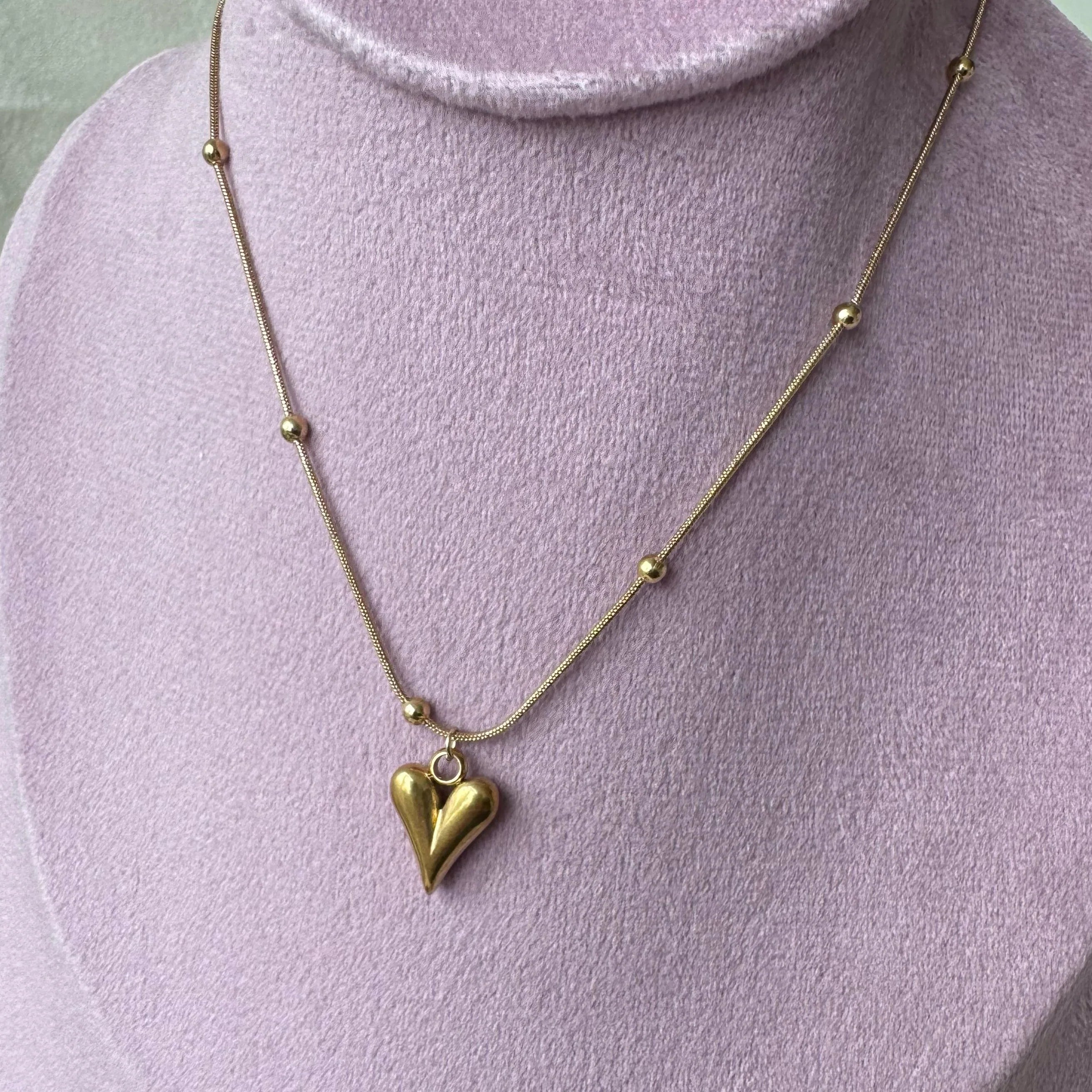 Antitarnish Heart Layered Necklace✨